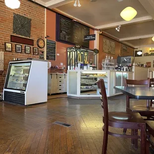 the interior of a restaurant