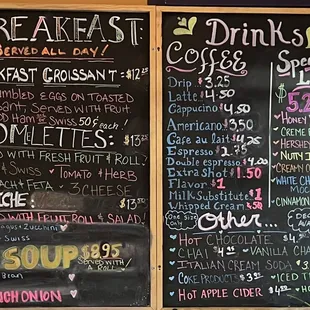 Daily menu