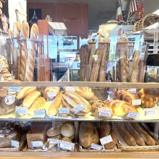 a variety of breads and pastries