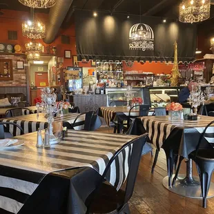 Inside the restaurant