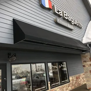 the front of the restaurant