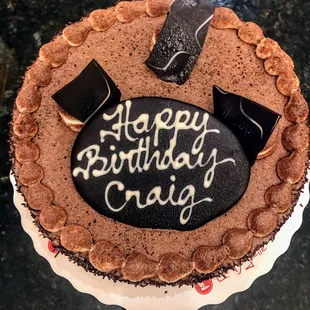 Happy birthday to my hubby Tiramisu cake!