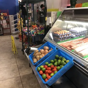 a variety of fruits and vegetables