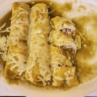 Enchiladas verde