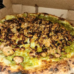 Chicken and Pesto Pizza