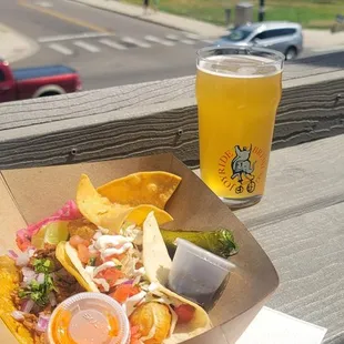 a glass of beer