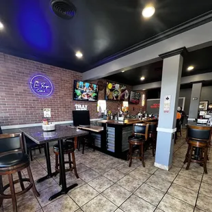 Wine and Beer served at the bar.