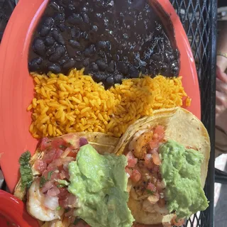 2 Shrimp Soft Tacos Combo