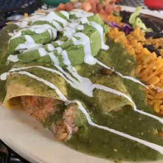 Crab enchiladas