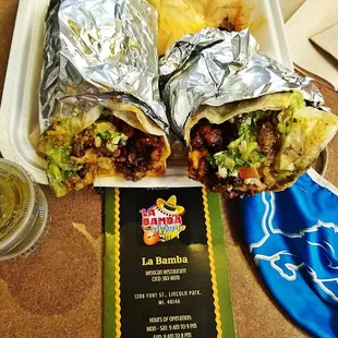 two burritos