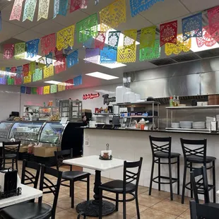 The inside of the la bamba taqueria