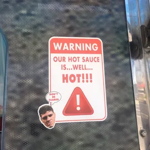 Don't be SCARED Homie to try the hot sauce