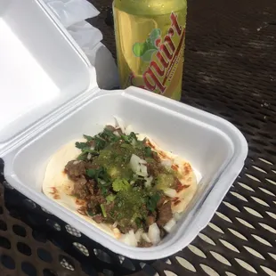 Flour Tortilla "Mexicali" style if you choose