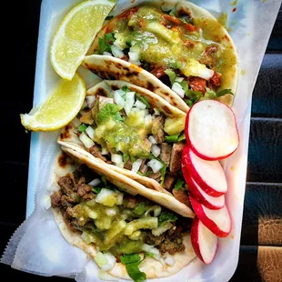 Now serving flour tortilla tacos!