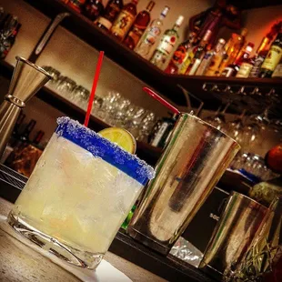 a margarita on a bar