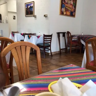 a view of the dining room