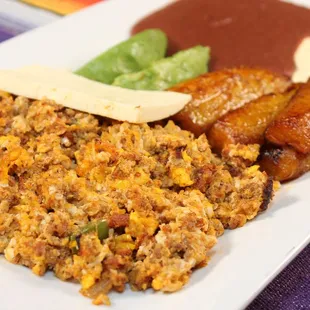 a plate of food
