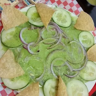 Aguachiles were good not on menu have to ask for them.