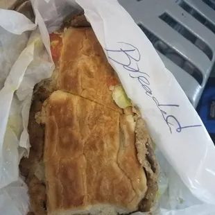 Breaded Steak Sandwich