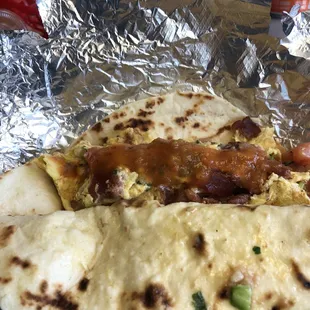 Bacon and egg...always al la Mex!!!