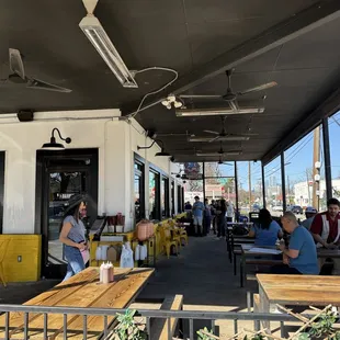 Outdoor seating area