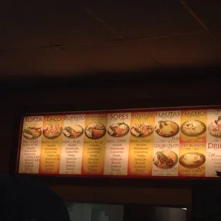 Simple menu! Always good food.