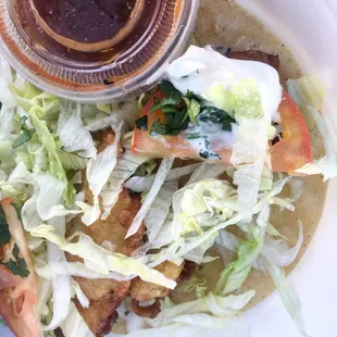 A perfect fish Taco