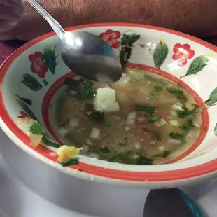 This WAS beef soup...disappeared before I coukd get a good pic!