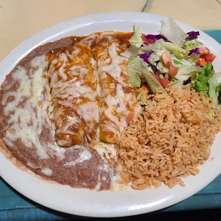 Enchilada combo plate