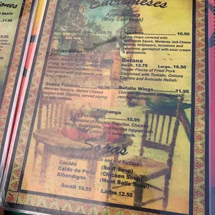 Front menu