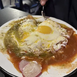 Enchiladas not on menu. So good