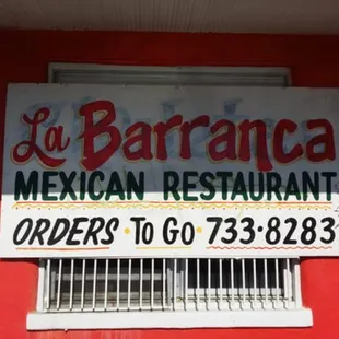 a sign for a mexican restaurant