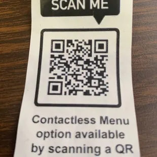 Scan for MENU