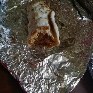 Machacado and egg! Fattest taco in all the land