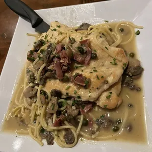 Chicken scallipino I believe.