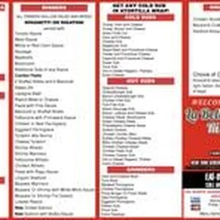 the menu of the italian restaurant