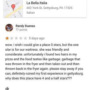 the location of the restaurant