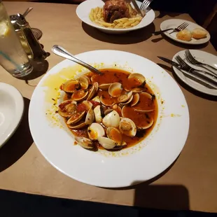 Delicious fresh clams