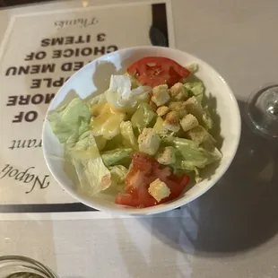 Salad. Just average.