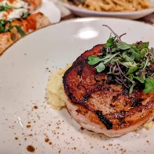 PORCHETTA - Pork Belly, Creamy Polenta, Apple Mostarda, Cider Sauce