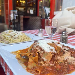 Spaghetti Carbonara, Pappardelle Bolognese