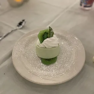 a dessert on a plate