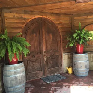 the entrance to the winery
