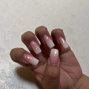 My nails design. My pinky finger the nail is Crooked