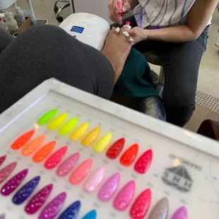 Pedicure color