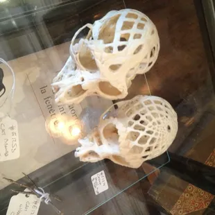 Carved skulls!