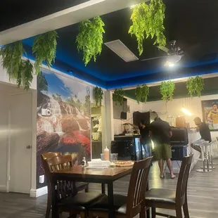 outside, sushi and sashimi