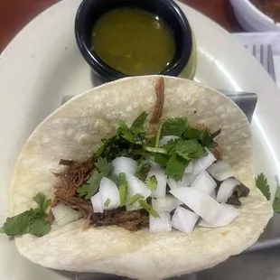 Brisket taco