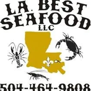 the logo for la best seafood llc