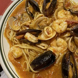 Seafood Pasta Plate